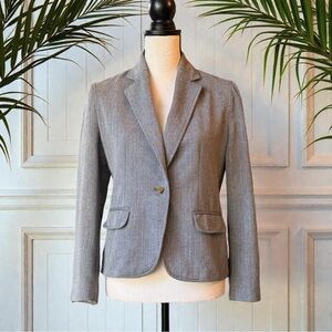 Princess Vera Wang Gray Herringbone Blazer w/ Printed Lining